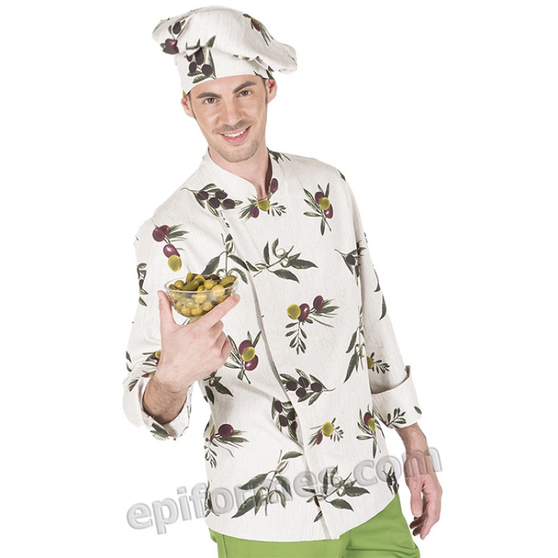 Chaqueta estampada con aceitunas
